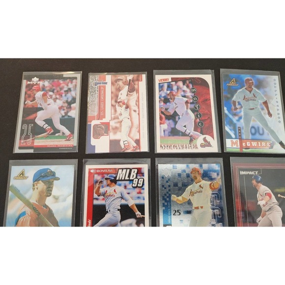 Mark McGwire, Oakland A's, Cardinals - Collection of 14 Baseball Cards - Picture 2 of 9